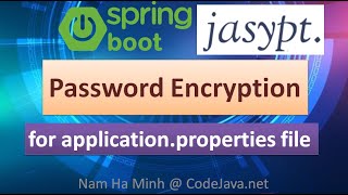 Spring Boot Password Encryption for application properties file using Jasypt [upl. by Ruperto]