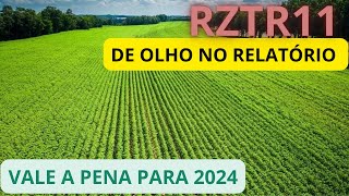 RZTR11 PRIMEIRO DIVIDENDO DE 2024  ANÁLISE DO ULTIMO RELATÓRIO E EXPECTATIVA [upl. by Madelon]