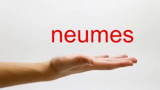 How to Pronounce neumes  American English [upl. by Dulcine]