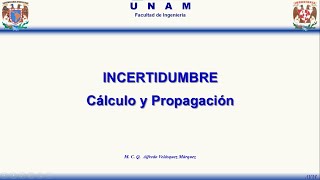 Incertidumbre Cálculo y Propagación [upl. by Calvano220]