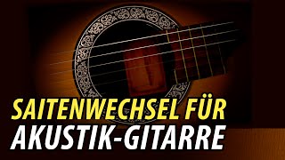 Gitarre Saiten Aufziehen amp Wechseln Lehrvideo [upl. by Aissela]