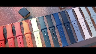 Official Apple Watch Sport Band Review [upl. by Akibma]