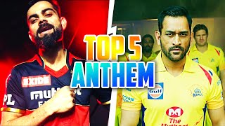 Top 5 Best IPL Team Anthems  WhistlePodu Playbold [upl. by Alrak]