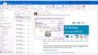 How to set color category to your mails in Outlook 2016 [upl. by Jim]