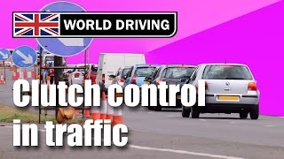 Clutch Control in Traffic  How to Keep a Manual Car Slow [upl. by Landri]