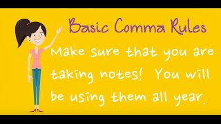 Basic Comma Rules [upl. by Bartie]