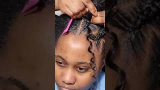 I tried trending Cornrow braids hairstyles on 4c natural hair braids braidstyles [upl. by Christel]