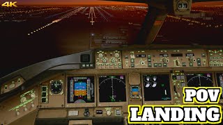 LAX Landing 777 Cockpit  X Plane 12 2022 HD [upl. by Laup]