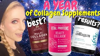 A YEAR OF COLLAGEN  Before amp After Best Products What to Know [upl. by Caspar]