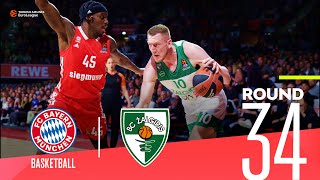 Zalgiris gets the last playoffs spot  Round 34 Highlights  Turkish Airlines EuroLeague [upl. by Assirahs70]