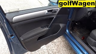 VW Golf 7 front door panel removal [upl. by Jereme]