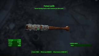 Negan And Glenn  Fallout 4 Lucille Mod [upl. by Razal]