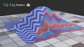 ZigZag Pattern in Blender [upl. by Otsenre]