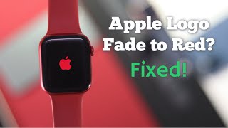 Solved Apple Watch Apple Logo Faded to Red [upl. by Gyimah]