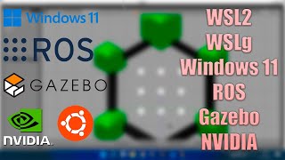 Installing WSL WSLg Ubuntu and ROS on Windows 11 with NVIDIA Graphics Support in Linux GUI Apps [upl. by Beyer482]