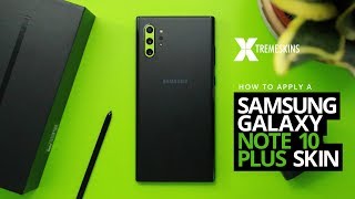 How to apply a Samsung Galaxy Note 10 Plus skin  XtremeSkins [upl. by Nnaacissej320]