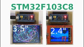 24quot35quot LCD shield display sample with STM32F103C8 [upl. by Sirtemed]