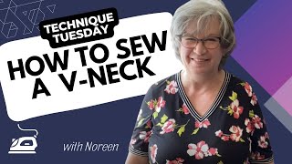 How To Sew A Perfect V Neck [upl. by Corie]