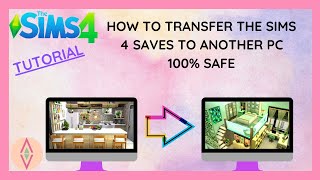 HOW TO TRANSFER THE SIMS 4 SAVES TO ANOTHER PC 100 SAFE 💻  SIMS 4 TUTORIAL  THINK LIKE A SIM [upl. by Leizahaj767]