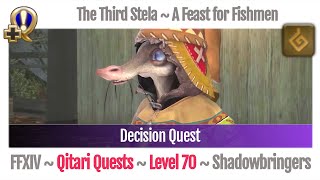 FFXIV The Third Stela A Feast for Fishmen Beast Tribe Qitari  Shadowbringers [upl. by Pip]