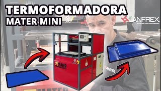 ¿Cómo TERMOFORMAR Plástico Fácil con Termoformadora Semiautomática MATER Mini [upl. by Akkin]