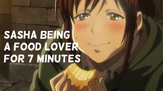 Sasha being a Food Lover for 7 Minutes Compilation [upl. by Ytissahc437]