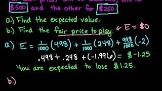 Expected Value and Fair Price [upl. by Ellak]