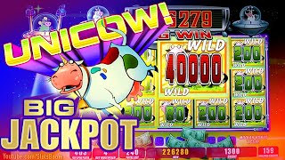 BIG JACKPOT LIVE UNICOW 590 FREE GAMES  Invaders Attack From the Planet Moolah CASINO SLOTS [upl. by Onileba]