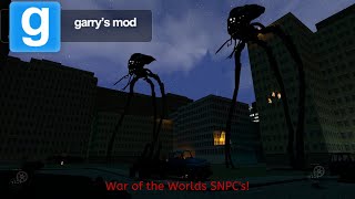 Gmod Mod Reviews War of the Worlds Tripod SNPCs UPDATE [upl. by Rancell400]