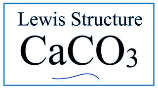 How to draw the Lewis Dot Structure for Calcium Carbonate [upl. by Heron985]