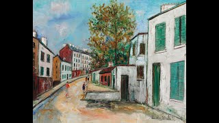 Maurice Utrillo 18831955  A French painter of the School of Paris who specialized in cityscapes [upl. by Eerised]