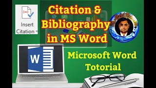 How to add Citations and Bibliography using MS Word  Adding Citation and Bibliography by MS word [upl. by Mame]