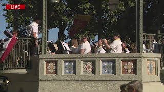 Oskaloosa city band plays for RVTV [upl. by Aihsaei]