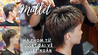 Hướng Dẫn Cắt Hạ Phom Từ Kiểu Mullet Dài Về Kiểu Tóc Mullet Ngắn Cực Chất  Ng  Tuấn Barber 17 [upl. by Aniat]