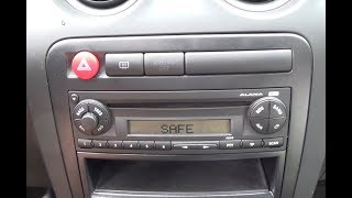 Alana radio seat ibiza 6L Fixing the SAFE notification on the display [upl. by Carlota929]