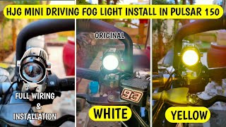 HJG Mini Driving Fog Light Install In Pulsar 150  Full Wiring amp Installation  AMARKVLOGS [upl. by Canfield]