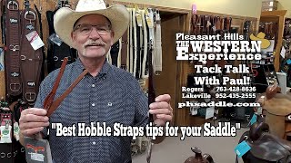 Best Hobble Straps tips for your Saddle  Tack Talk with Paul [upl. by Neelrihs]