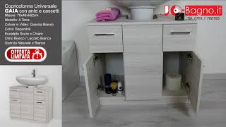 Mobile Copricolonna sotto Lavabo Bagno Universale JoBagnoit [upl. by Lustig908]