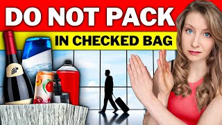 10 Things to NEVER Pack in Checked Bags TSA Rules 2025 [upl. by Nugent611]