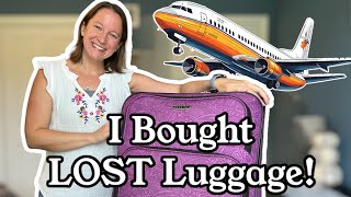 I Bought LOST LUGGAGE Cheap 700 Worth of Clothing Unclaimed Baggage Try On [upl. by Snah]