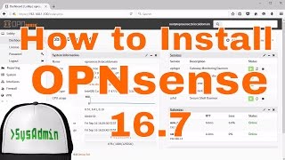 How to Install amp Configure OPNsense 167  Review  VMware Tools on VMware Workstation Tutorial HD [upl. by Las]