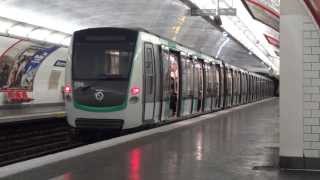 Paris Metro  MF 01 sur la ligne 9  Premier jour [upl. by Nostrebor]