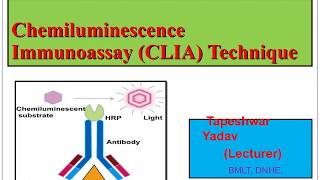 CLIA ImmunochemicalTechnique  Chemiluminescence Immunoassay CLIA Technique  Tapeshwar Yadav [upl. by Jaehne201]