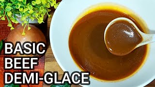 Basic Beef Demi  Glace  Mother Sauce [upl. by Deidre572]