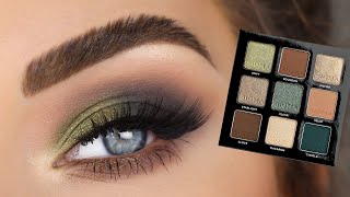 New Sigma Beauty 9 Pan OnTheGo Palettes  IVY Palette Green Eyeshadow Tutorial [upl. by Wyon]