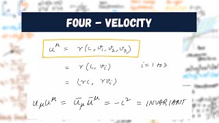 Four Velocity 4 Velocity in Relativistic Kinematics [upl. by Gawain]