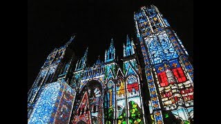 Illumination of Rouen Cathedral [upl. by Lalad]