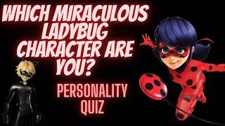 Which Miraculous Ladybug Character are you Personality Quiz Miracami [upl. by Peggie]