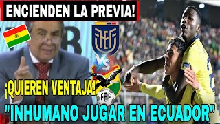 🇧🇴 ¡ECUADOR QUIERE SACAR VENTAJA Prensa BOLIVIANA ya PIENSA en ECUADOR ante Bolivia [upl. by Wyatan]