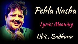 PEHLA NASHA LYRICS MEANING [upl. by Nazay254]